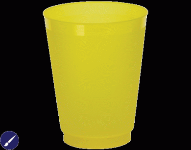 Download 16 Oz Custom Frosted Cups Frost Flex Yellow Plastic Reusable Powered By Cubecart Yellowimages Mockups
